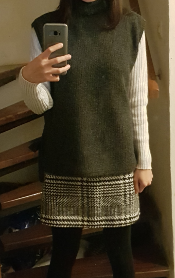 super soft and warm turtleneck knit vest