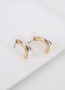 Arte Gold and Silver Mix Earrings