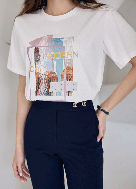 [Louis Angel] MODERN CITY Graphic T-Shirt