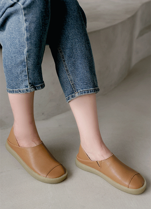 Comfy Leather Slip-on Shoes