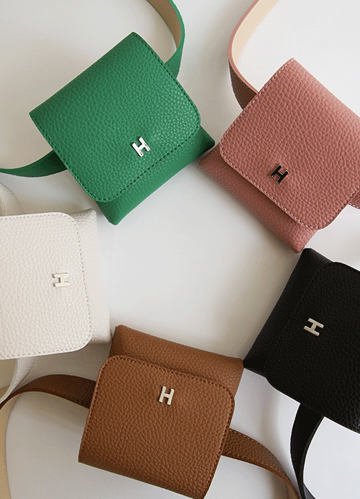 [QoG] (5 Colors) H Buckle Small Waist Bag