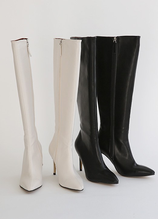 Pointed Toe High Heel Long Boots