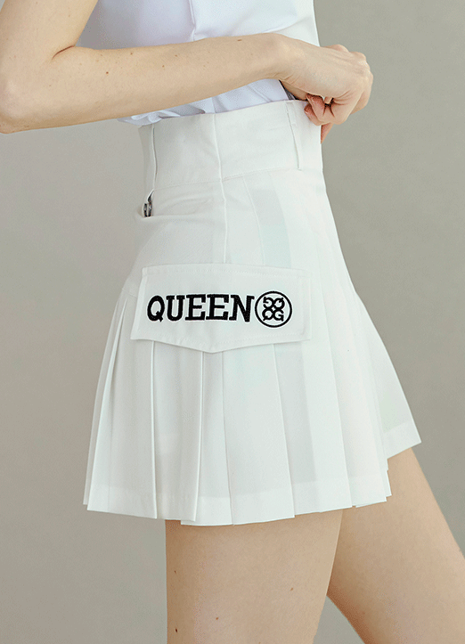 [QoG] Side Pocket Pleats Mini Skirt w/ Inner Shorts