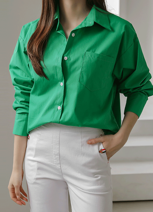 Vibrant Vibe Basic Cotton Shirt 