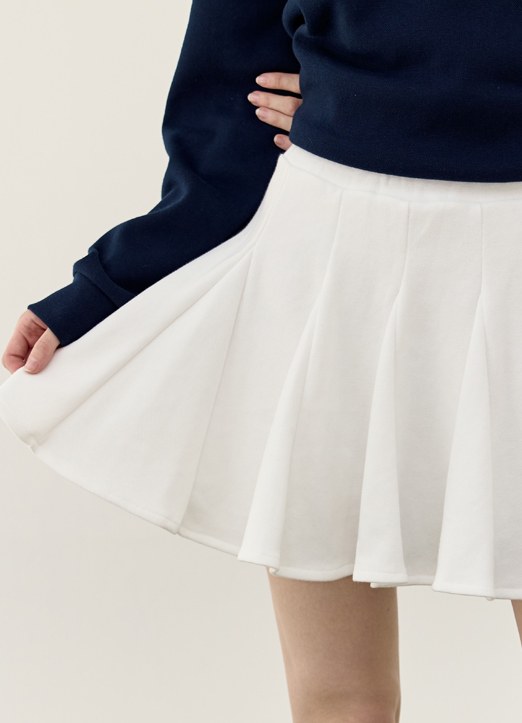[QoG] Elastic Waist Paneled Circle Skirt w/ Inner Shorts