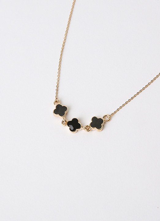 Black Clover Gold Chain Necklace