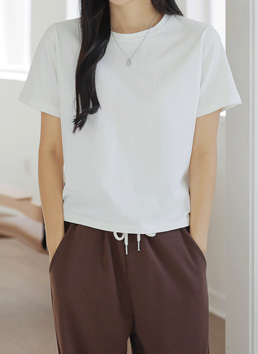[The Onme] (8 Colors) Everyday Comfort Bio-Washed Cotton Tee 