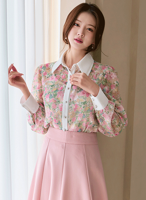 Blossom Breeze Chiffon Blouse