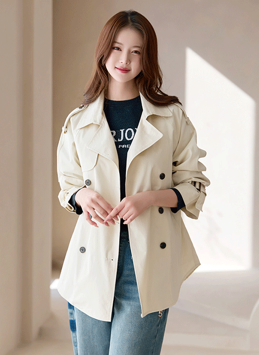 Breezy Double Trench Jacket