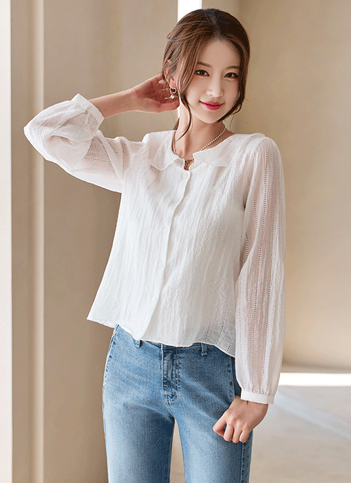 Featherlight Eyelet Blouse