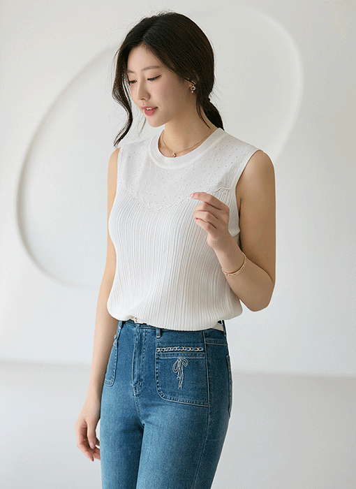 Glimmer Touch Sleeveless Knit