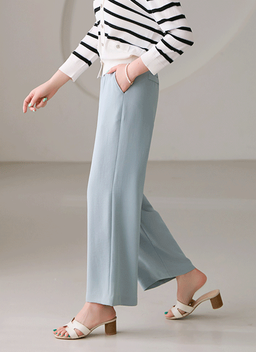 Airy Flow Wide Slacks