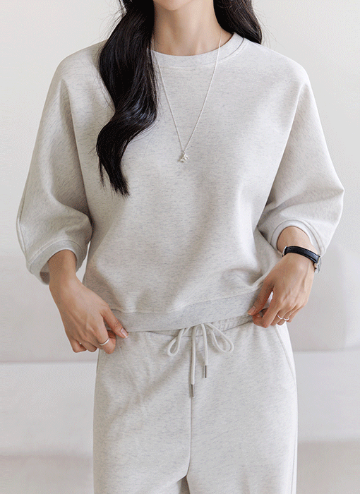 [The Onme] Back Stitch Dolman Sweatshirt
