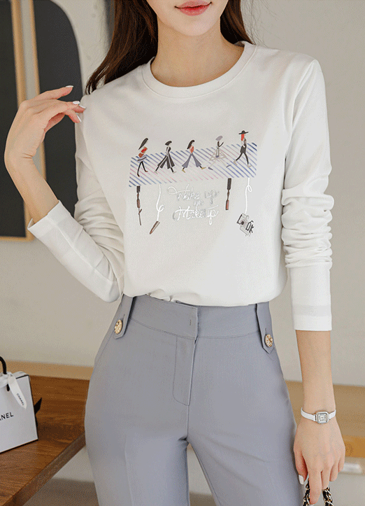 [Louis Angel] Girls Crosswalk Graphic T-Shirt