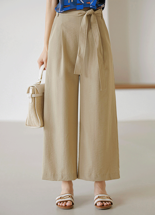 [Louis Angel] Devil Fit High Rise Self Belted Wide Pants vol.100