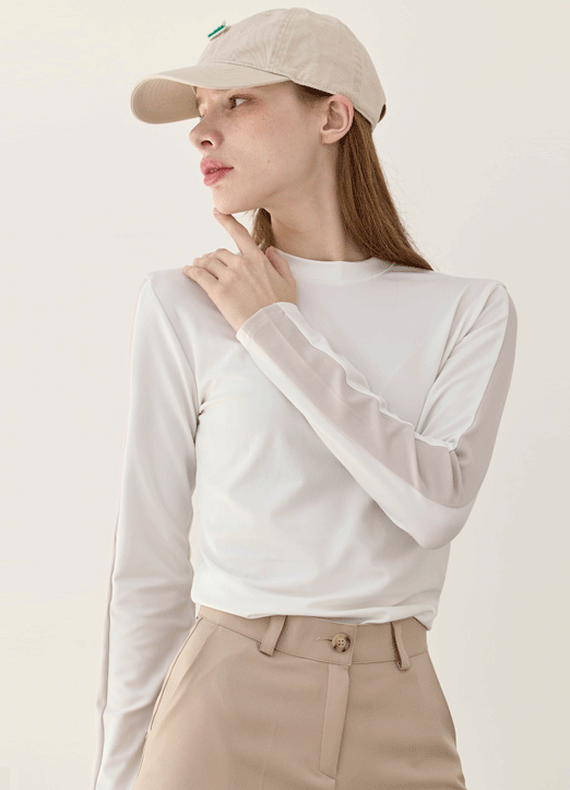 [QoG] (4 Colors) Color Block Long Sleeve T-Shirt