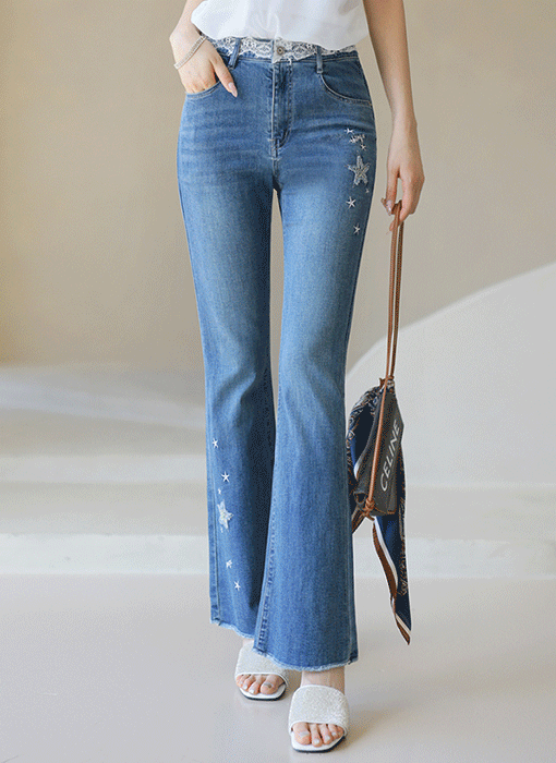 Celeste Slim Boot-cut Jeans