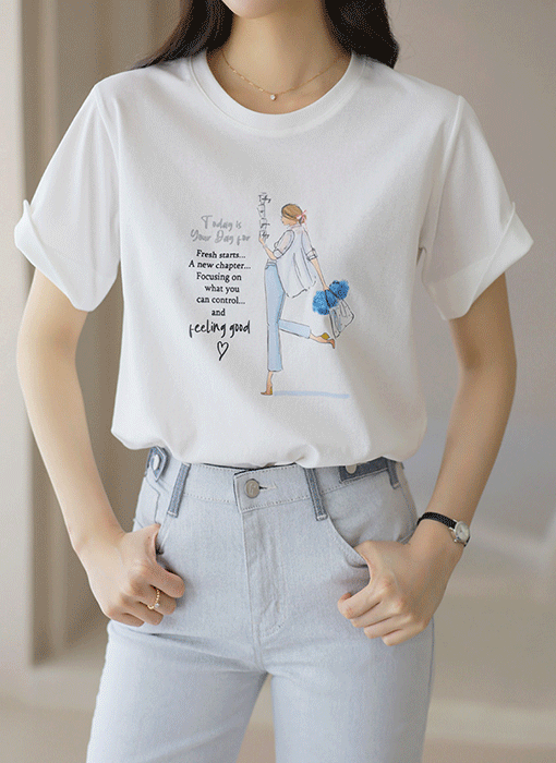 [LouisAngel] Feeling Good Graphic Tee