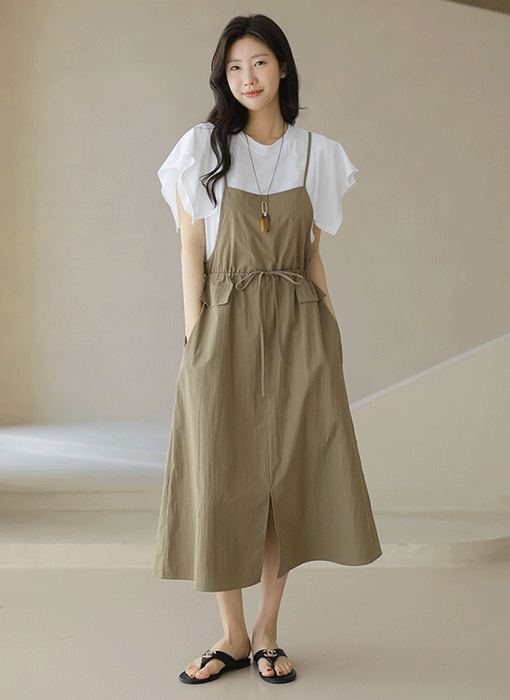 Crisp Breeze Strap Dress