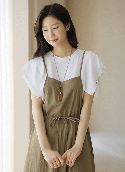 Chiffon Layer Flutter Tee