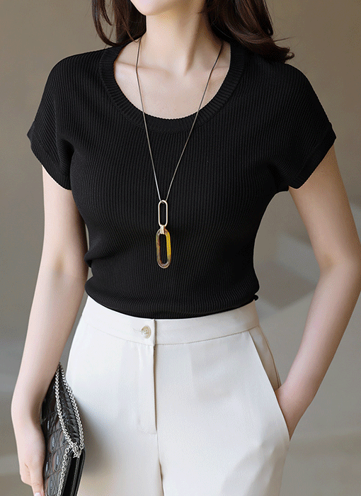 (5 Colors) CoolTouch Ribbed Knit Top