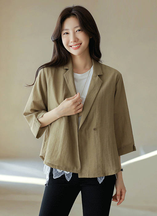 Airy Days Linen-Blend Jacket