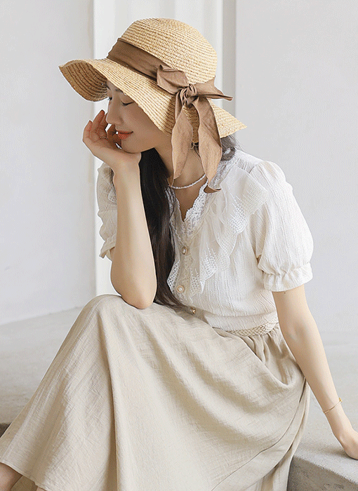 [Special Price] Dreamy Lace Puff Blouse