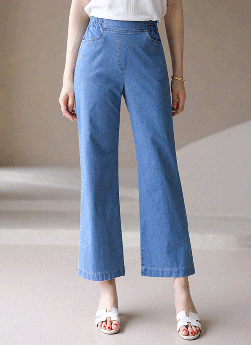 Cool Fit Wide Pull-On Jeans