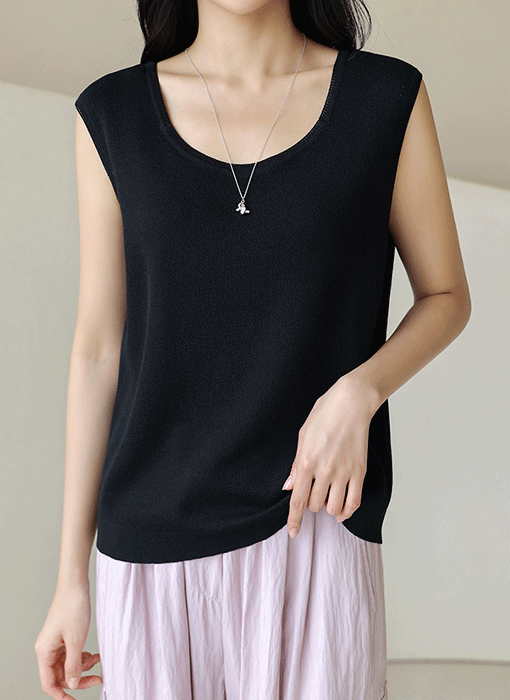 [The Onme] Breezy Scoop-Neck Sleeveless Knit