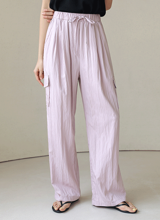 [The Onme] Airy Cargo Wide Pants