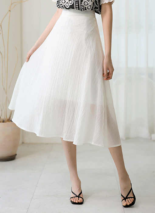 Serein Airy Tencel Chiffon Skirt