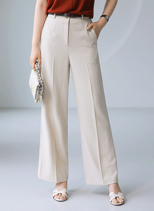 Cooling Semi-Wide Straight Slacks