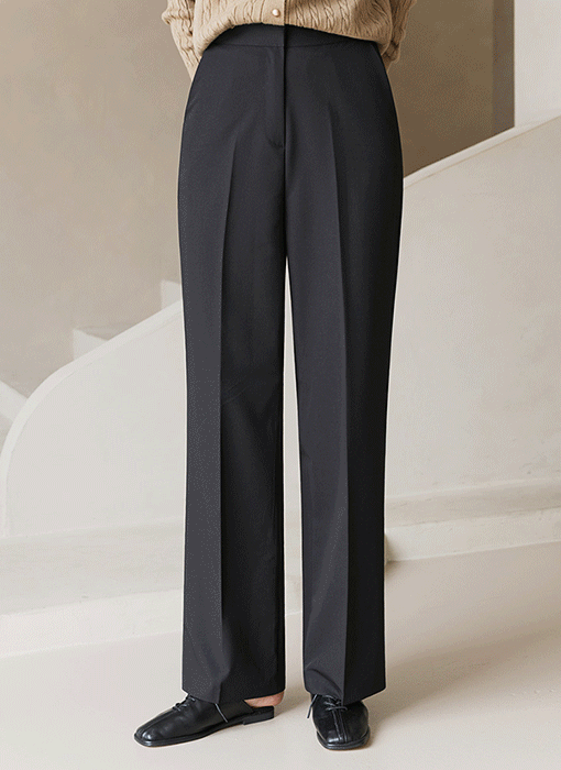 [The Onme] Classic Straight Wide Slacks