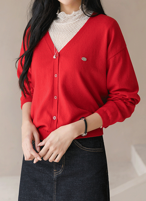 [The Onme] (10 Colors) Everyday Loose V-Neck Knit Cardigan