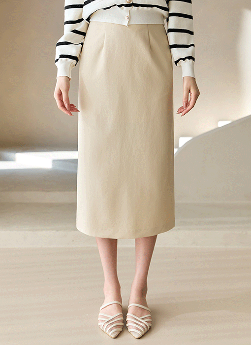 (4 Colors) Tailored Comfort H-Line Skirt