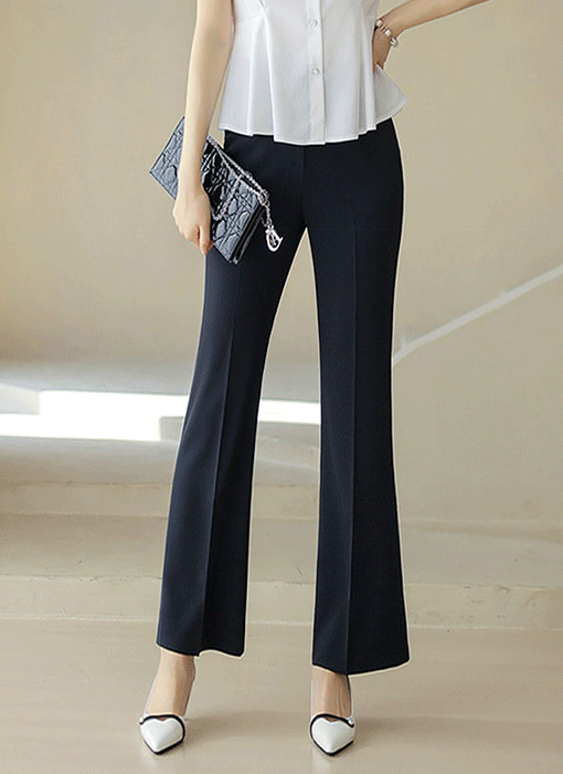 Modern Slim Boot-cut Slacks
