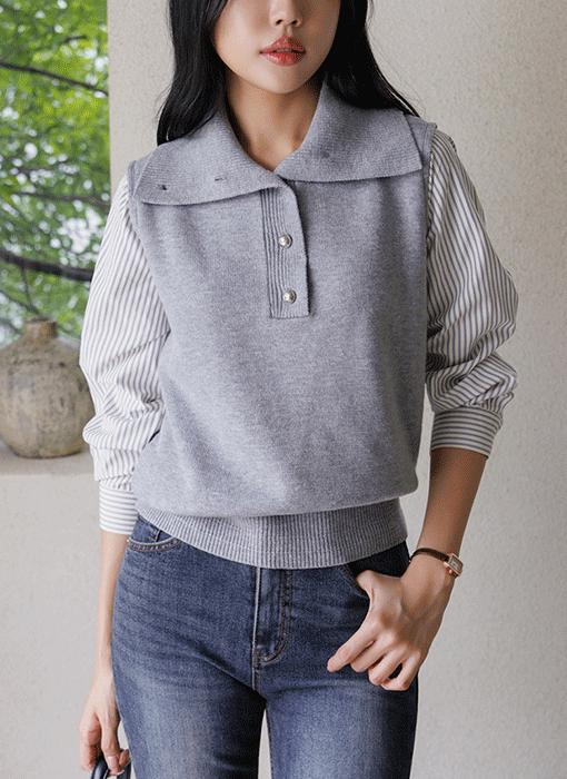 [The Onme] Chic Layered Turtleneck Knit Top