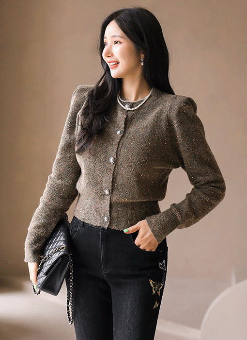 (5 Colors) Aurora Glow Wool-Blend Knit Cardigan