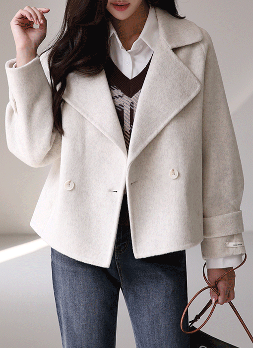 Cozy Charm Handmade Wool-Blend Jacket