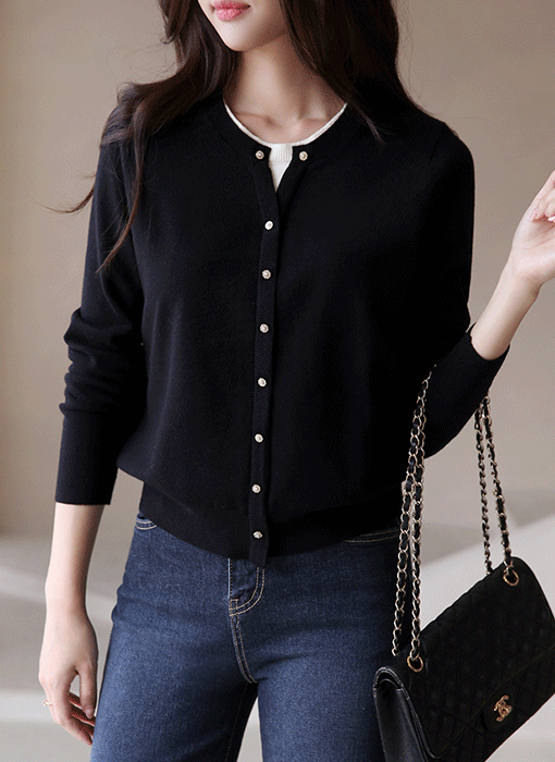 Refined Layered Round-Neck Knit