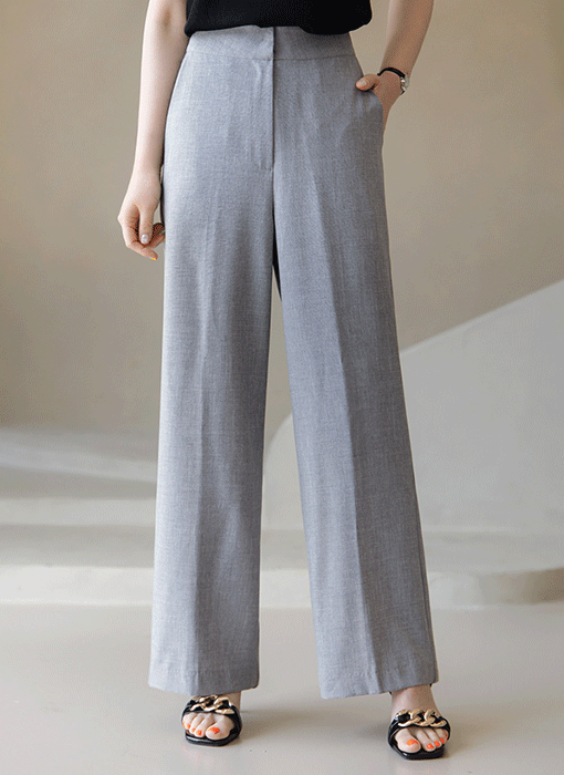 Sleek Flow Linen Touch Wide Slacks