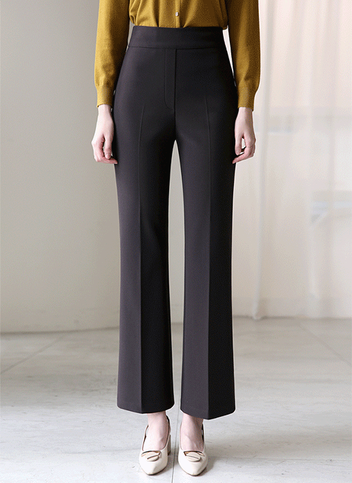 Stretch Boot-cut Pull-On Slacks