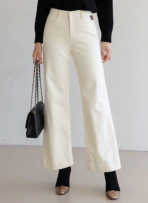 Brushed Interior Relaxed Wide Pants
