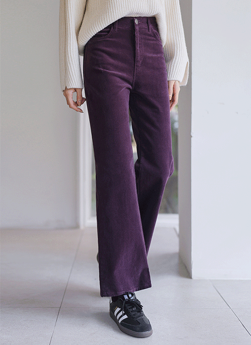 [The Onme] (4 Colors) Soft Corduroy Boot-cut Pants