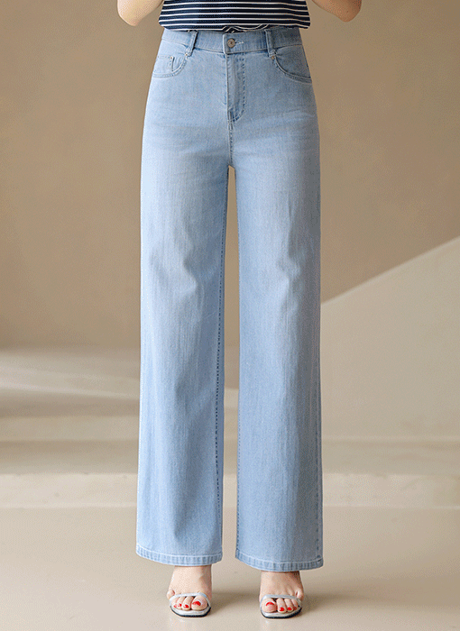  Cool Touch Wide Straight Jeans