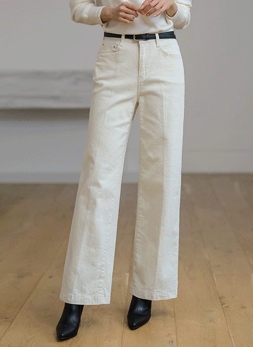 (4 Colors) Soft Brushed Cotton Straight Pants