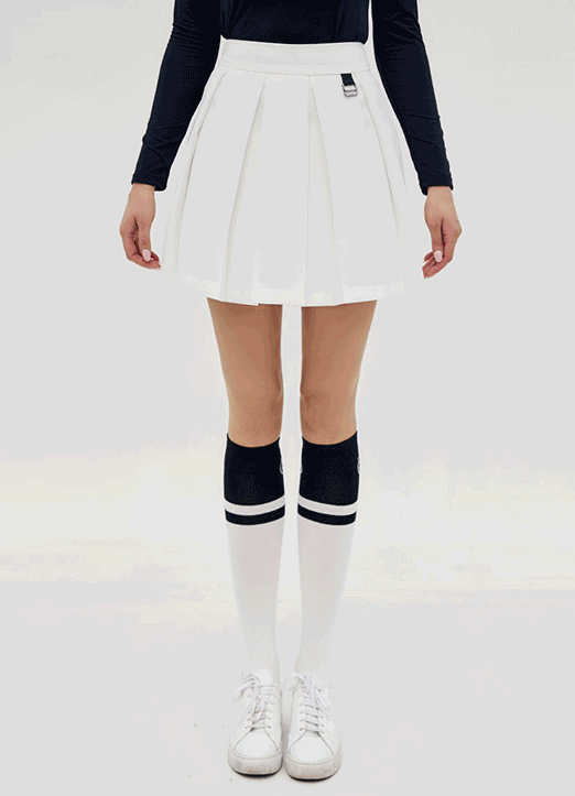 [THE ONME] Pleats Skirt w/ Attached Inner Shorts