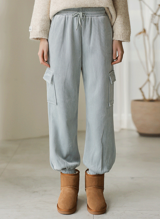 [The Onme] (5 Colors) Drawstring Waist Corduroy Cargo Jogger Pants