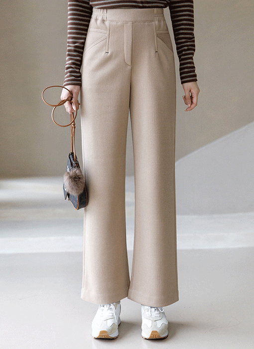 Comfort Fit Ribbed Fleece-Lined Pants