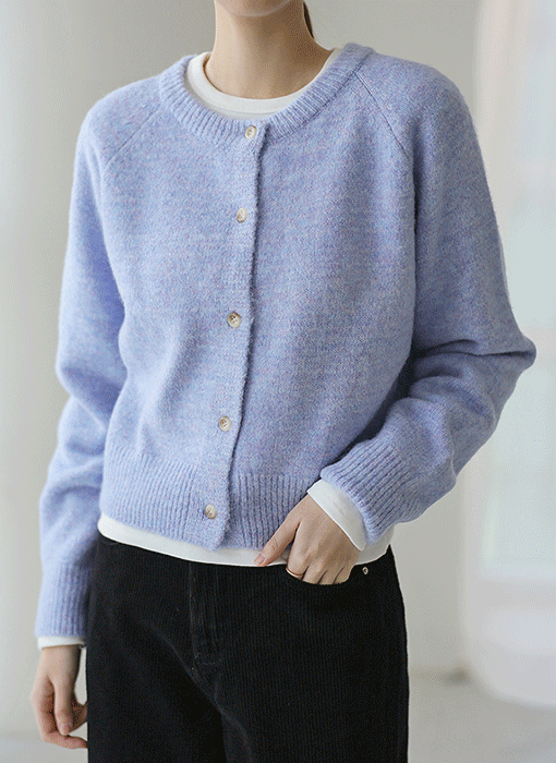 [The Onme] Soft Hue Wool Blend Cardigan